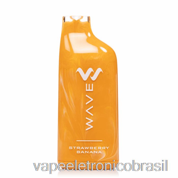 Vape Eletrônico Wavetec Wave 8000 Descartável Morango Banana